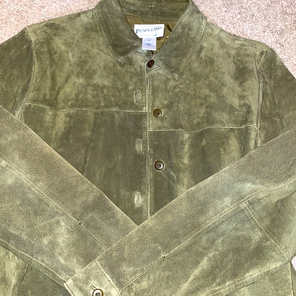 Pendleton Women's Leather Jacket Size Large! - image 2